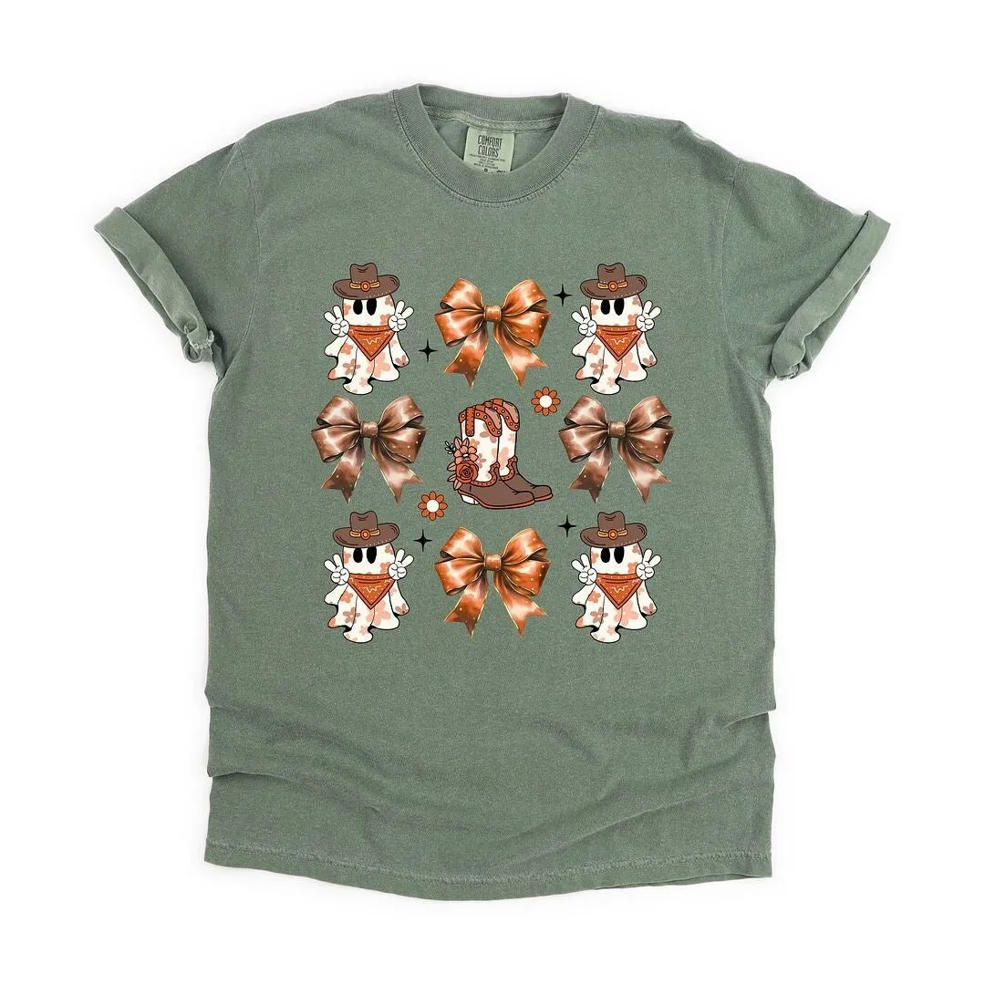 Coquette Cartoon Ghost And Boots Chart Garment Dyed Tee sold by Zulily product image thumbnail 2