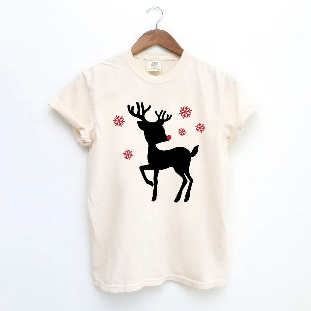 Rudolph Reindeer Garment Dyed Tee sold by Zulily product image thumbnail 2