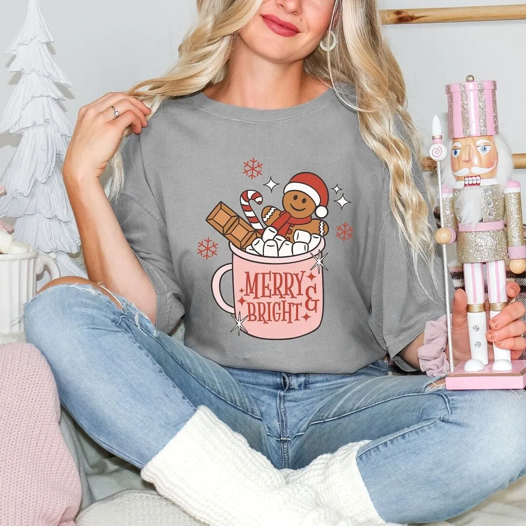 Merry And Bright Mug Garment Dyed Tee sold by Zulily product image thumbnail 3