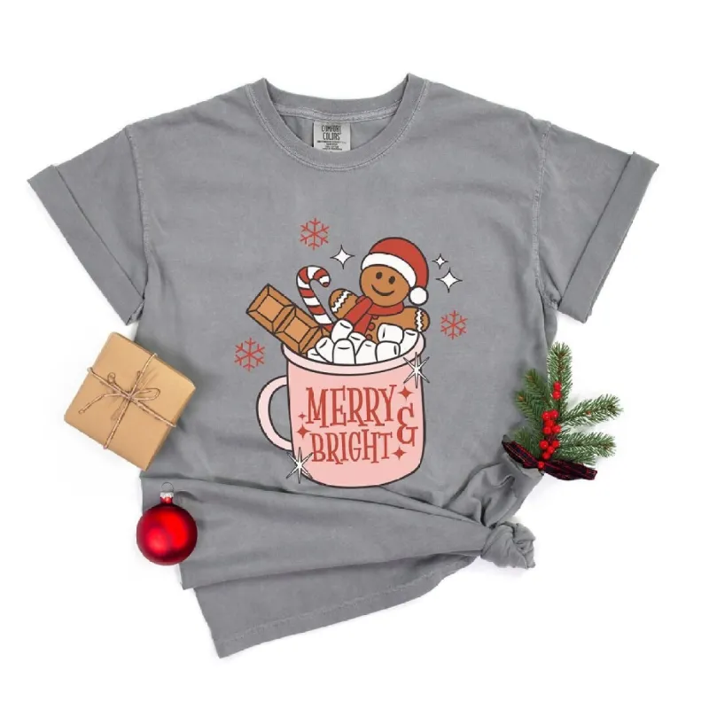 Merry And Bright Mug Garment Dyed Tee sold by Zulily