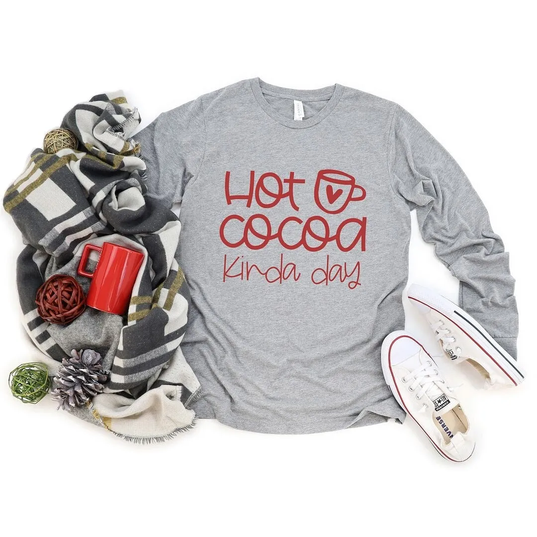 Hot Cocoa Kinda Day Long Sleeve Tee sold by Zulily