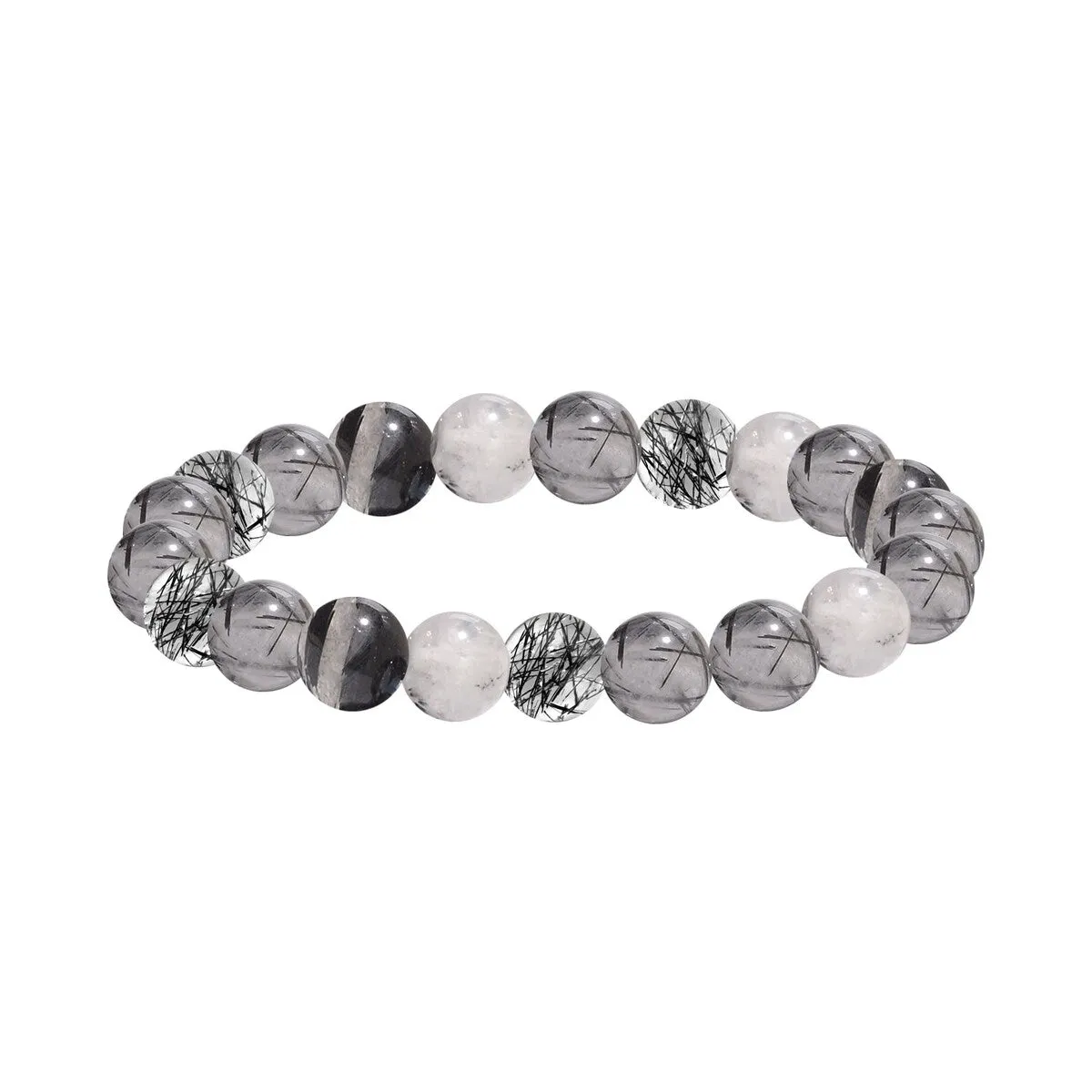 Rutilated Beaded Stretch Bracelet sold by Zulily