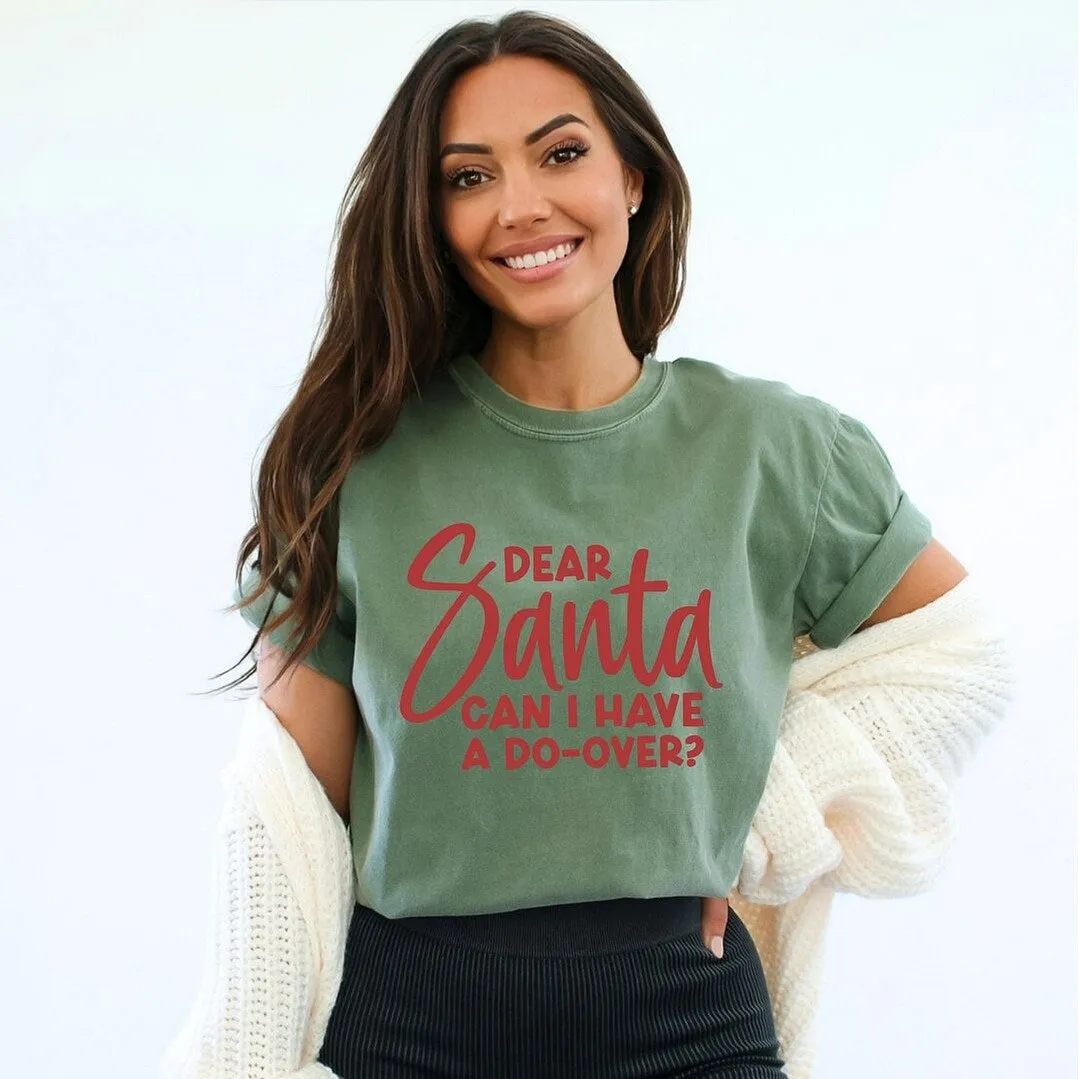 Dear Santa Can I Have A Do-Over? Garment Dyed Tee sold by Zulily product image thumbnail 3