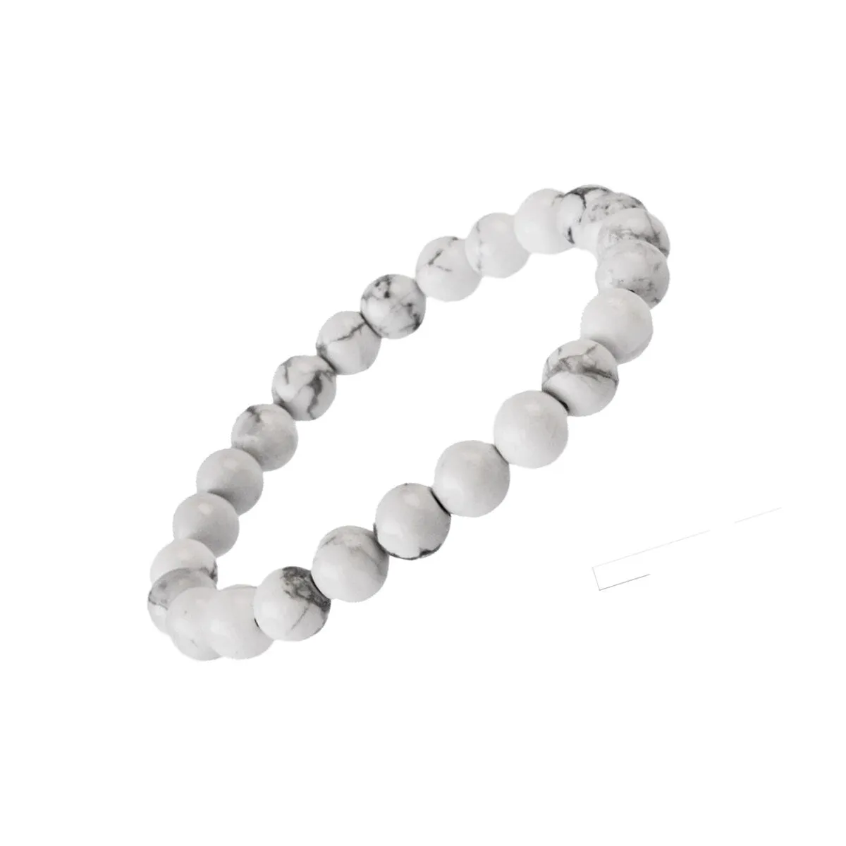 8MM Howlite Beaded Stretch Bracelet sold by Zulily product image thumbnail 2