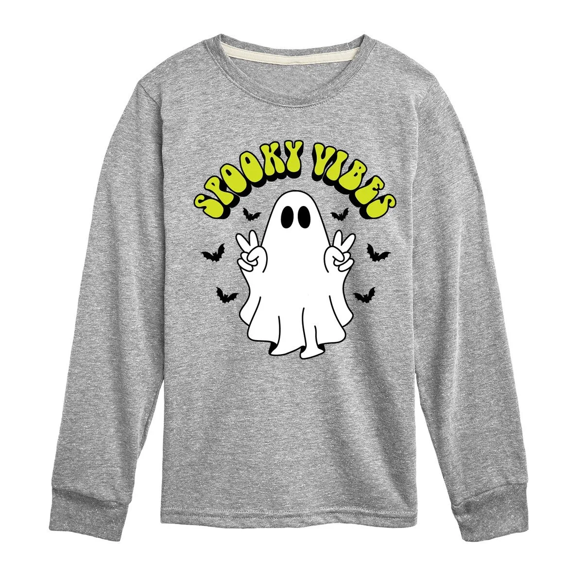 Spooky Vibes Ghost Long Sleeve Tee sold by Zulily