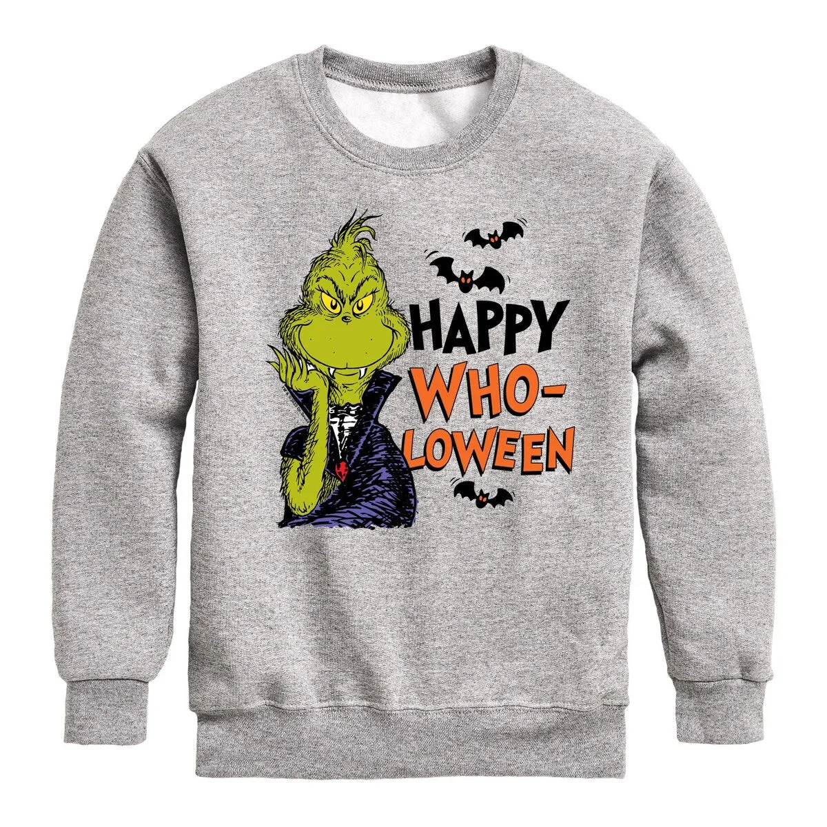 The Grinch Happy Wholoween Crew Fleece sold by Zulily