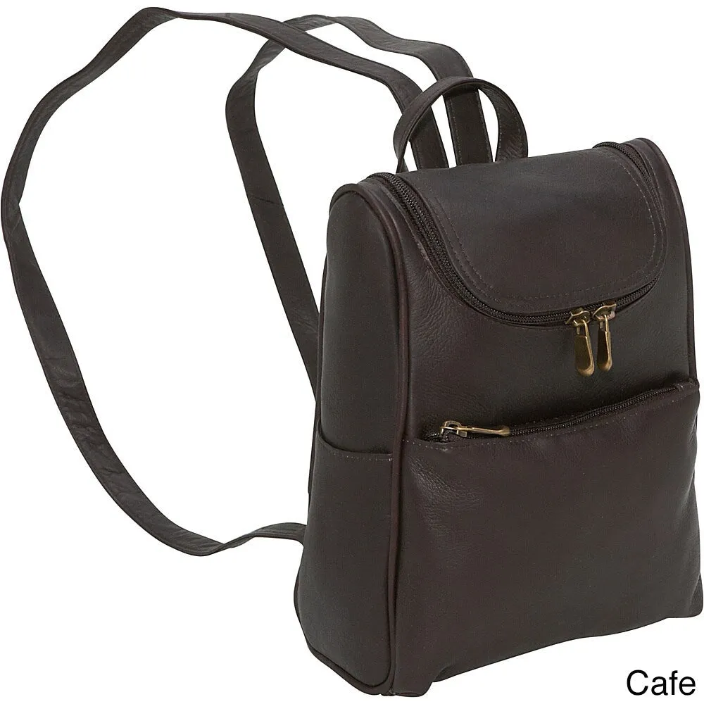 LeDonne Leather Women's Handcrafted Leather Everyday Fashion Backpack sold by Zulily product image thumbnail 5