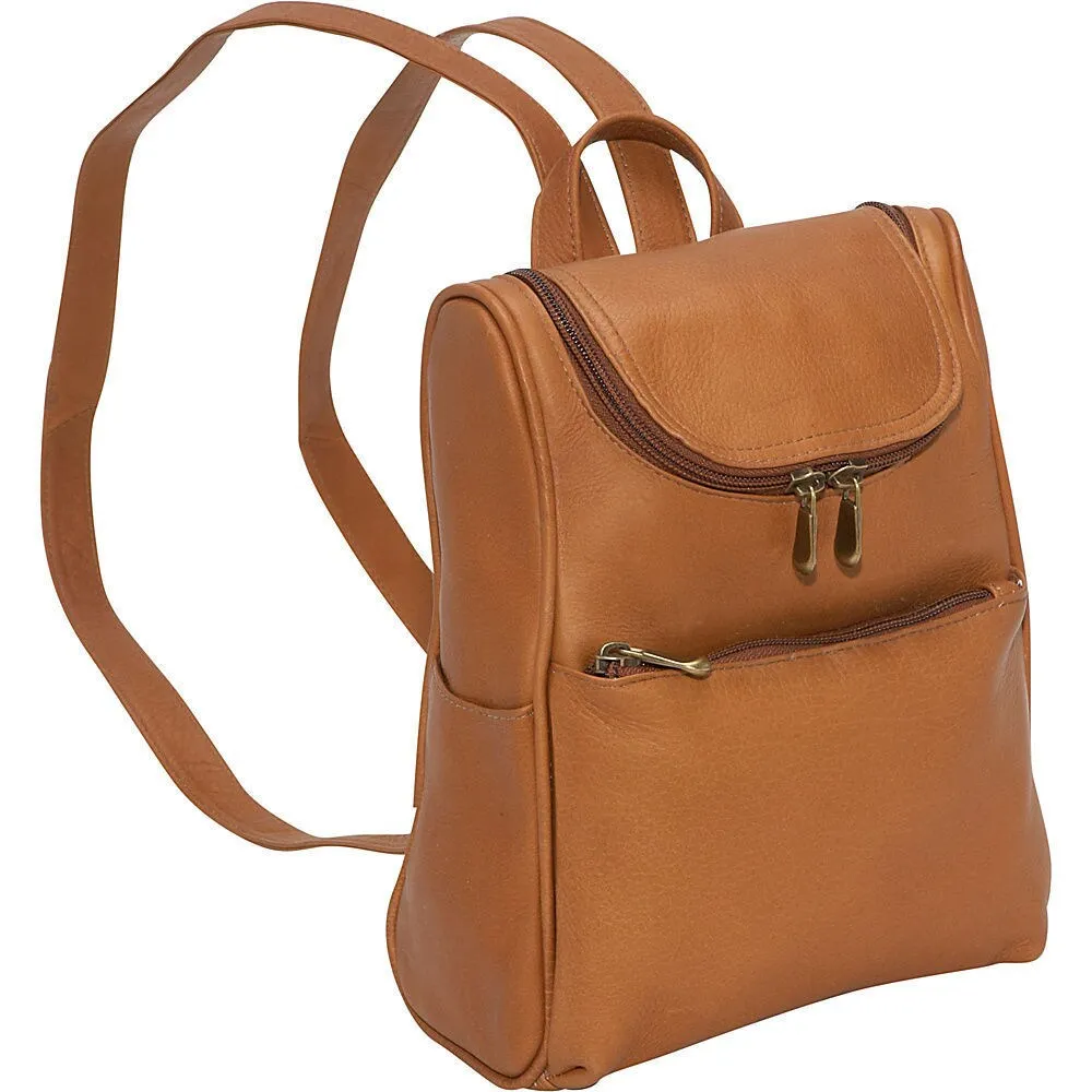 LeDonne Leather Women's Handcrafted Leather Everyday Fashion Backpack sold by Zulily
