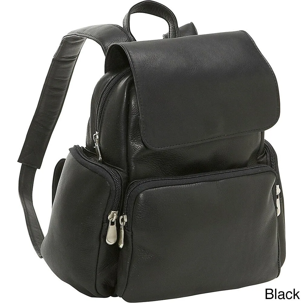 LeDonne Leather Womens Multi Pocket Backpack sold by Zulily product image thumbnail 2