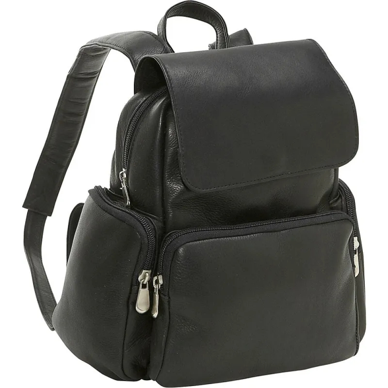LeDonne Leather Womens Multi Pocket Backpack made by Zulily