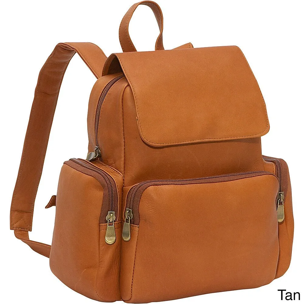 LeDonne Leather Womens Multi Pocket Backpack sold by Zulily product image thumbnail 5