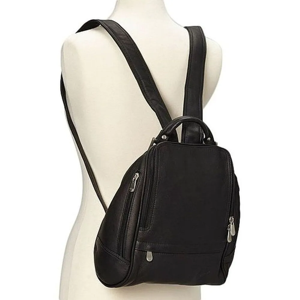 LeDonne Leather U-Zip Mid Size Women's Backpack sold by Zulily product image thumbnail 2
