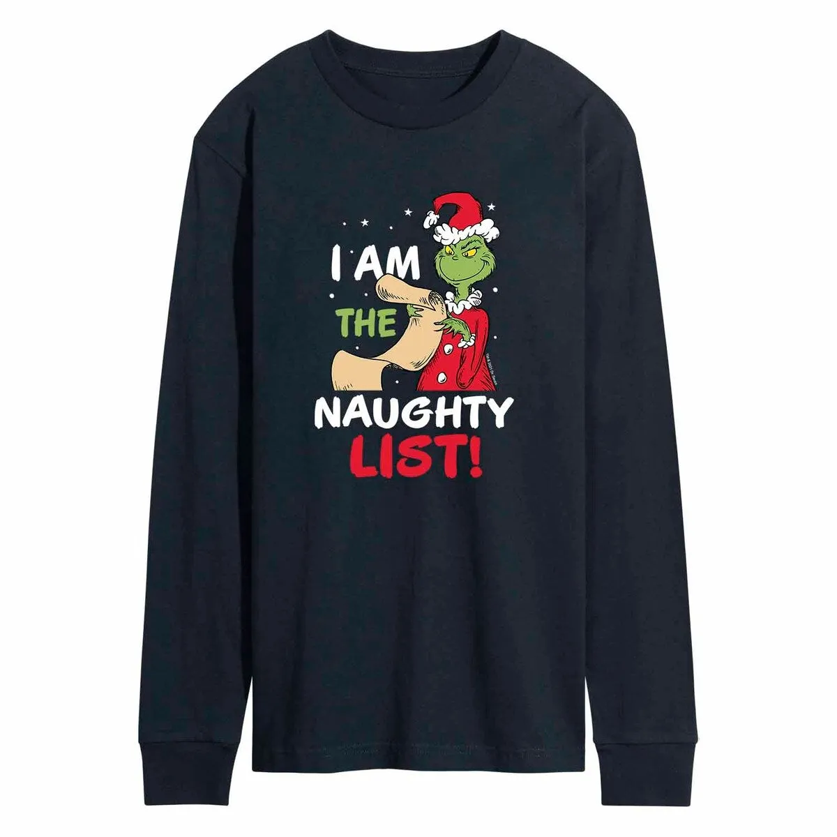 Men's The Grinch I Am The Naughty List Long Sleeve Tee sold by Zulily