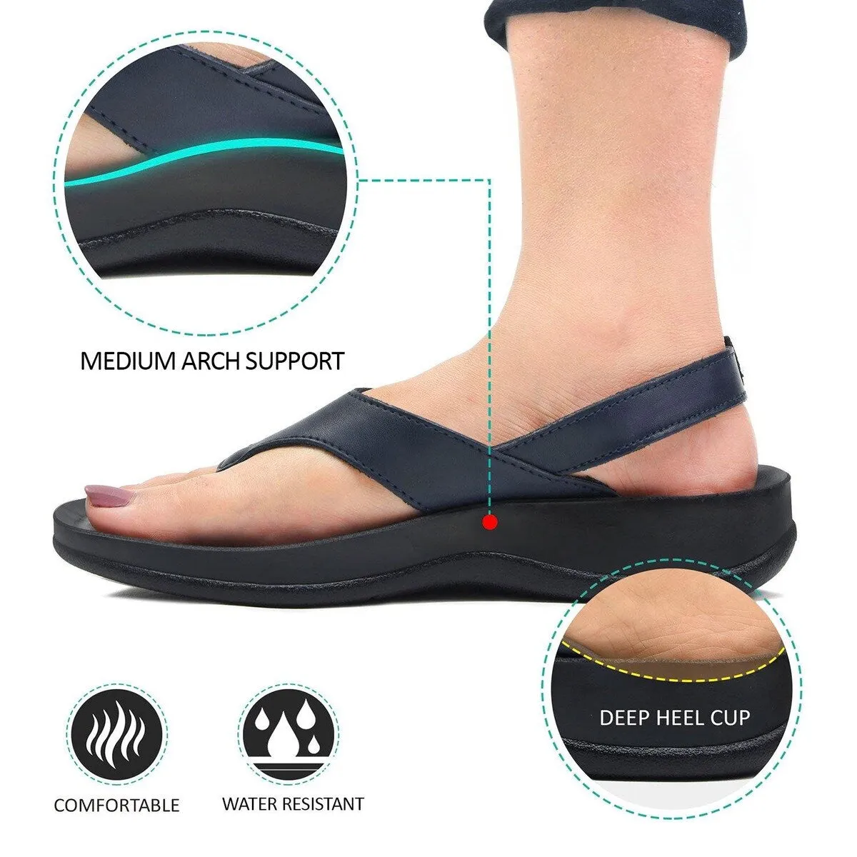 Aerosoft Tuck Women's Slingback Sandals sold by Zulily product image thumbnail 3