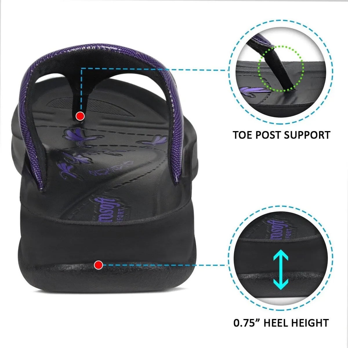 Aerosoft Tempeve Women's Thong Sandals sold by Zulily product image thumbnail 2