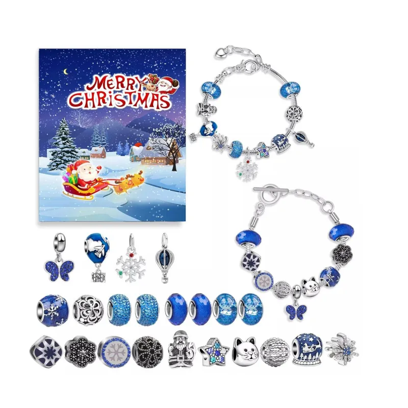 Celebrate the Magic of Christmas with This Festive 24-Day Advent Bracelet Set made by Zulily