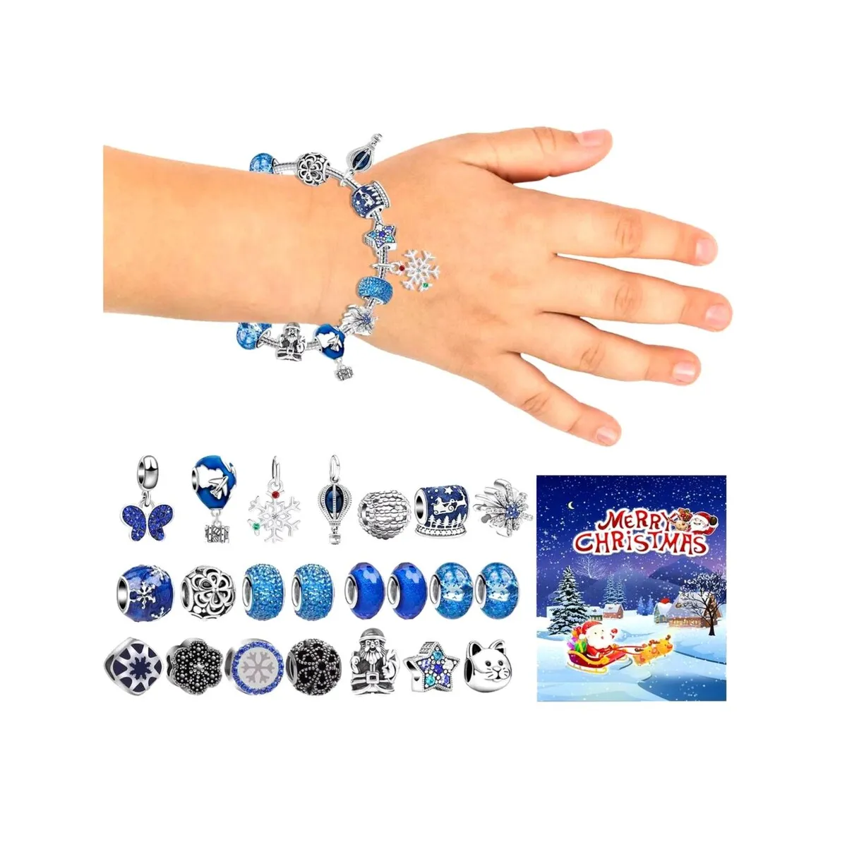 Celebrate the Magic of Christmas with This Festive 24-Day Advent Bracelet Set sold by Zulily product image thumbnail 2
