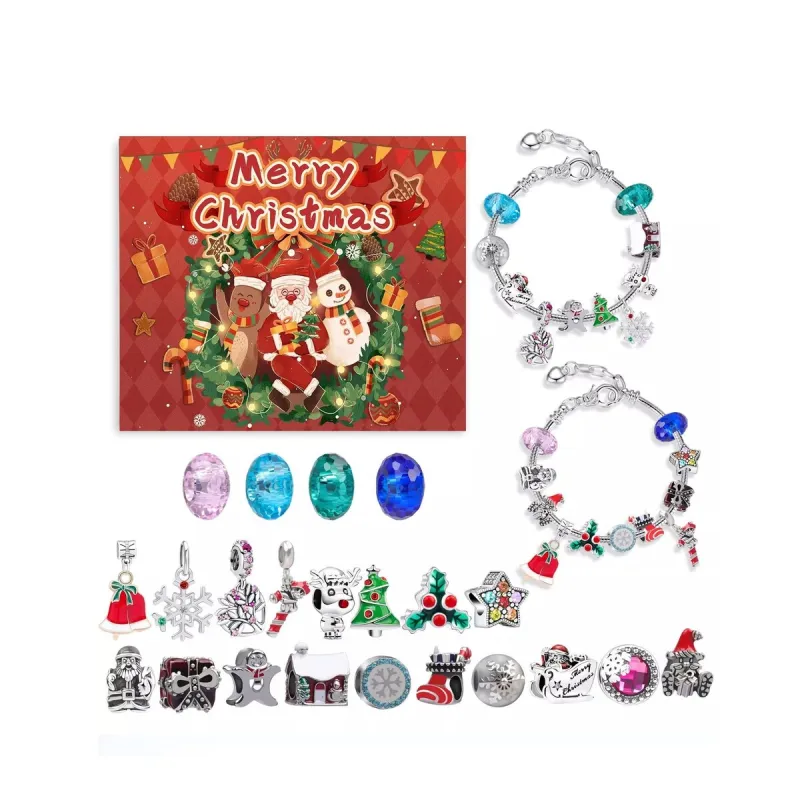 Celebrate the Magic of Christmas with This Festive 24-Day Advent Bracelet Set made by Zulily