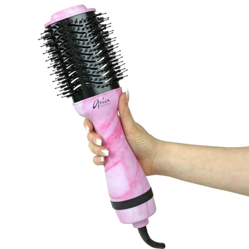 Volumizing 3in1 Blow Dryer Brush - Pink Marble sold by Zulily