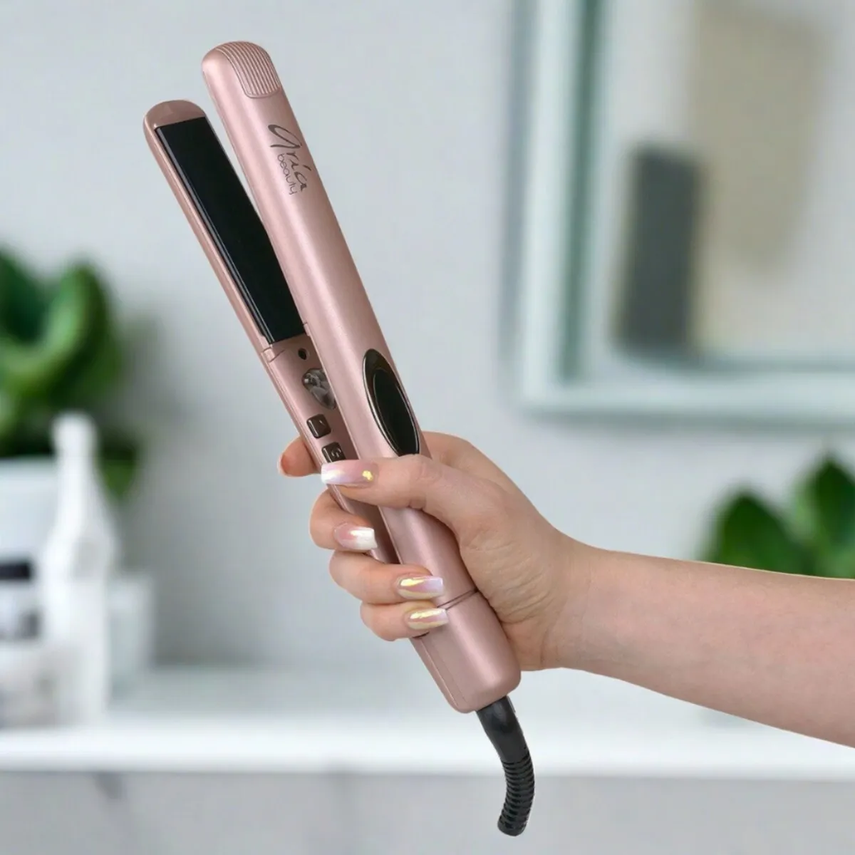 Salon Series 1" Infrared Straightener - Rose Gold sold by Zulily product image thumbnail 3