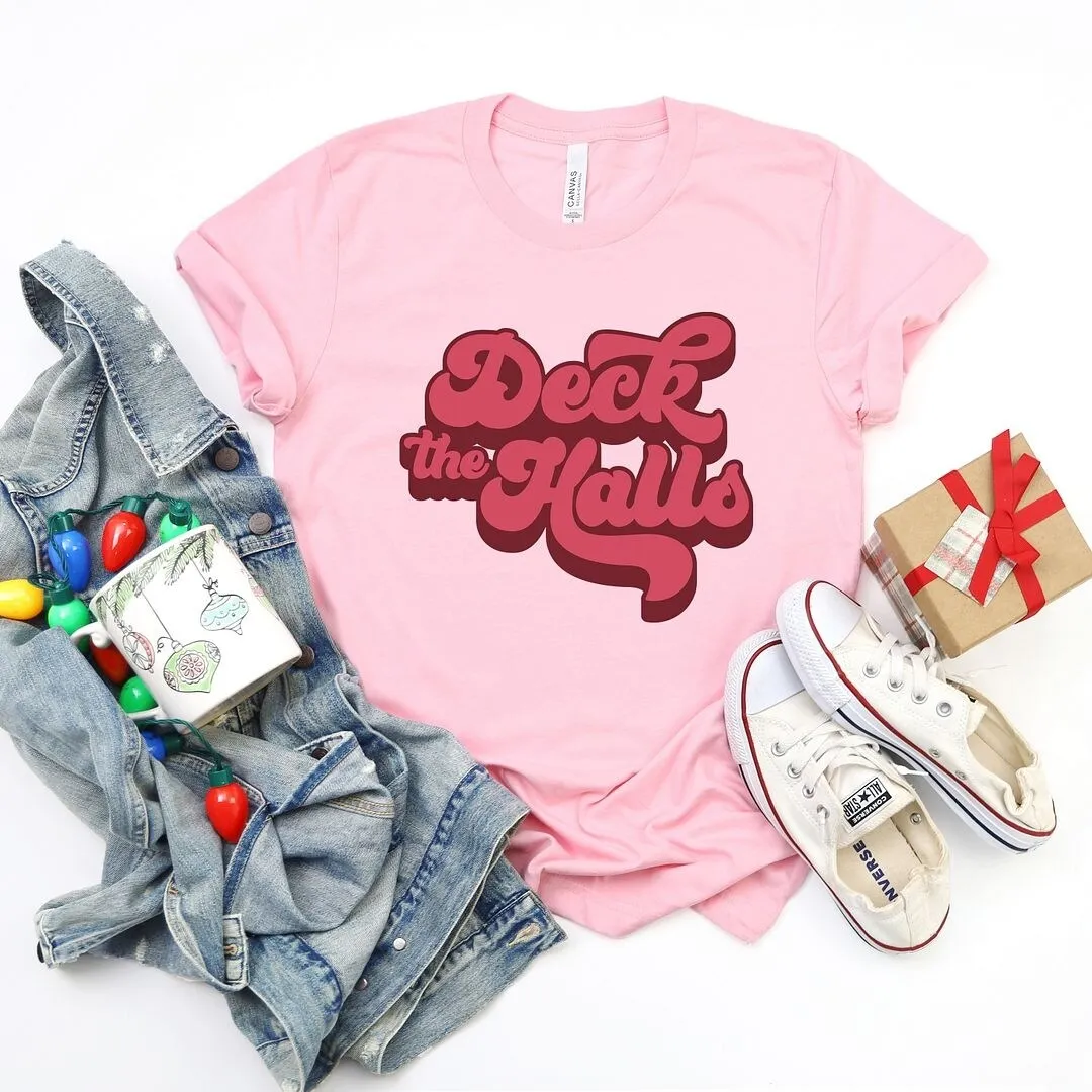 Retro Deck The Halls Short Sleeve Crewnneck Tee sold by Zulily