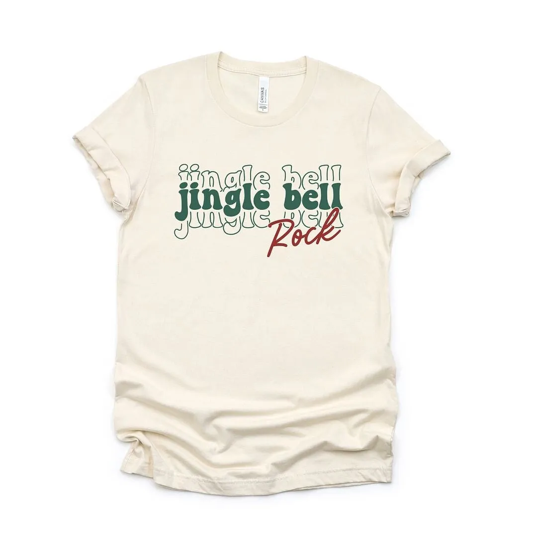 Jingle Bell Rock Stacked Short Sleeve Crewnneck Tee sold by Zulily product image thumbnail 5
