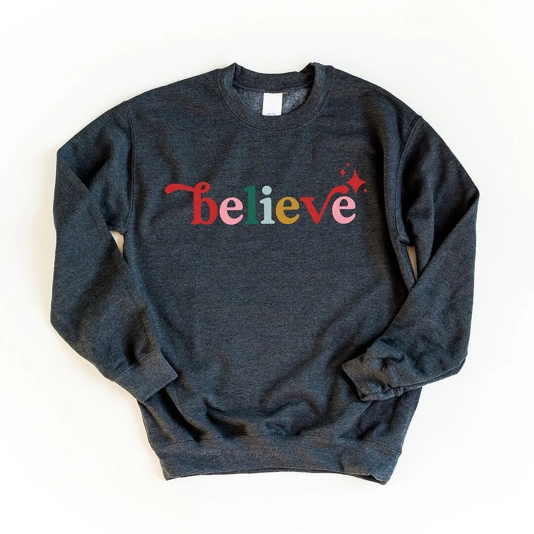 Believe Colorful Graphic Sweatshirt sold by Zulily product image thumbnail 2