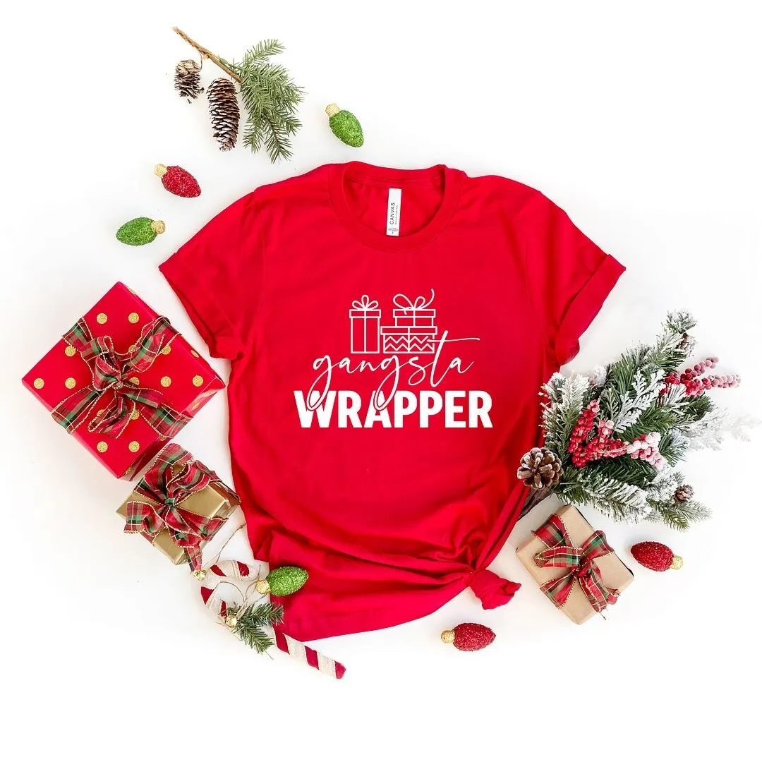 Gangsta Wrapper Presents Short Sleeve Crewnneck Tee sold by Zulily
