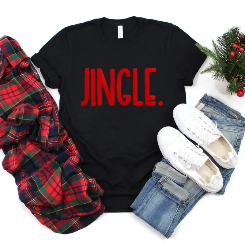 Jingle Bold Puff Print Short Sleeve Crewnneck Tee sold by Zulily