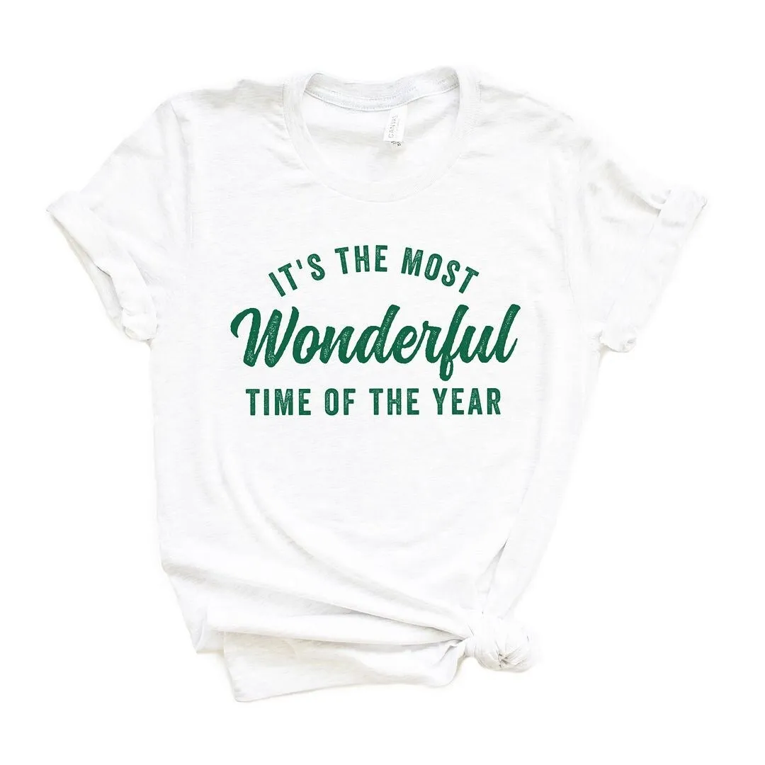 It's The Most Wonderful Time Of The Year Short Sleeve Crewnneck Tee sold by Zulily product image thumbnail 2