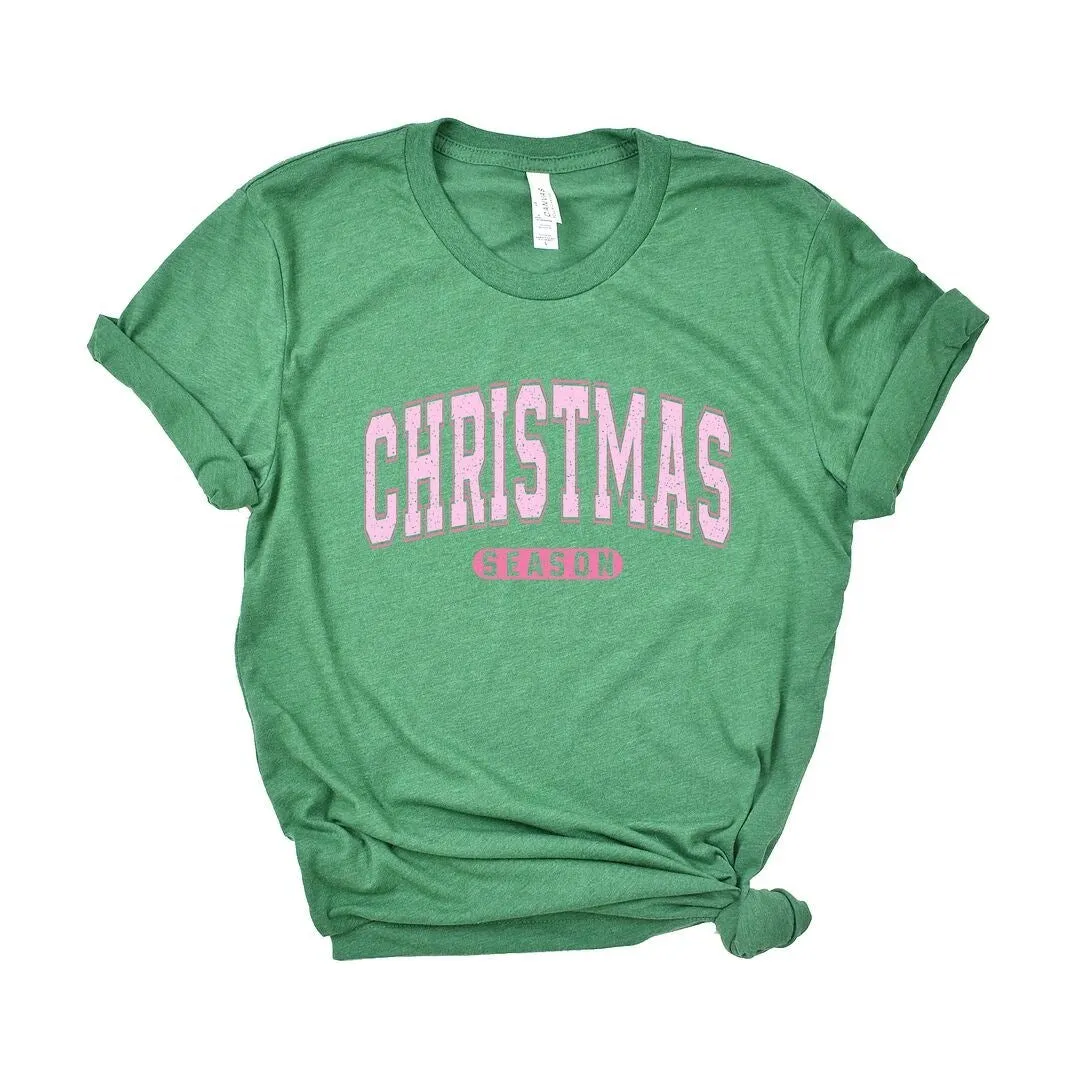 Pink Christmas Season Short Sleeve Crewnneck Tee sold by Zulily product image thumbnail 2