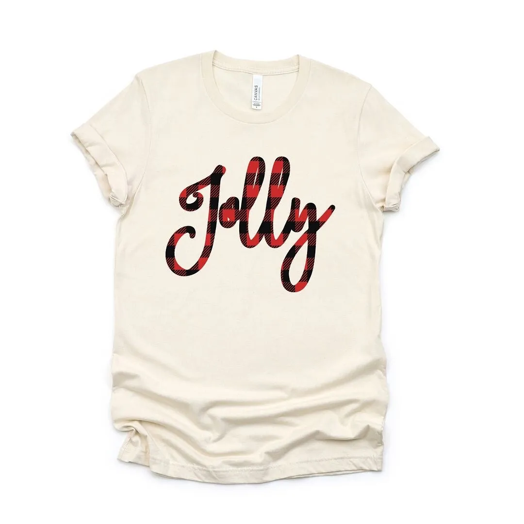 Jolly Plaid Short Sleeve Crewnneck Tee sold by Zulily product image thumbnail 2