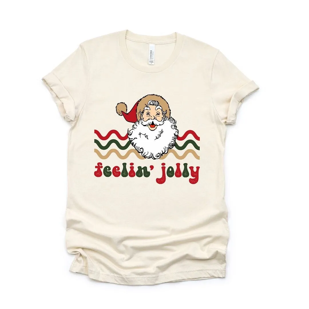 Feelin' Jolly Stripes Short Sleeve Crewnneck Tee sold by Zulily product image thumbnail 2