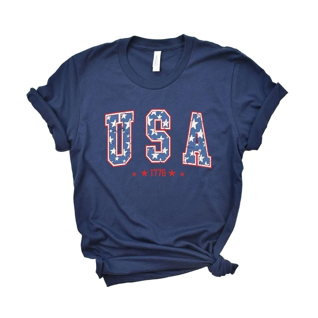 USA Varsity Stars Short Sleeve Crewnneck Tee sold by Zulily product image thumbnail 2