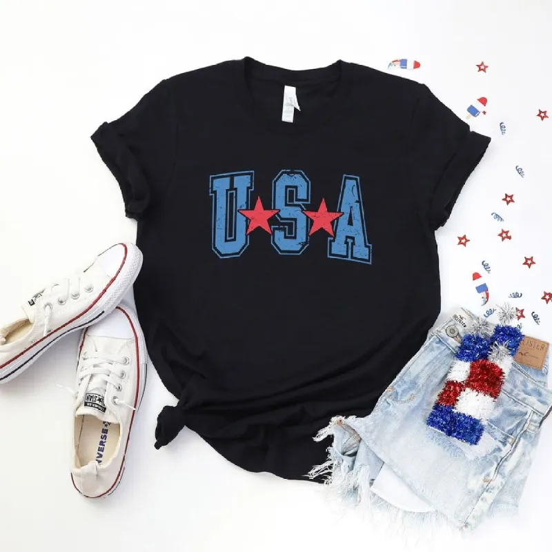 Varsity USA Red Stars Short Sleeve Crewnneck Tee made by Zulily