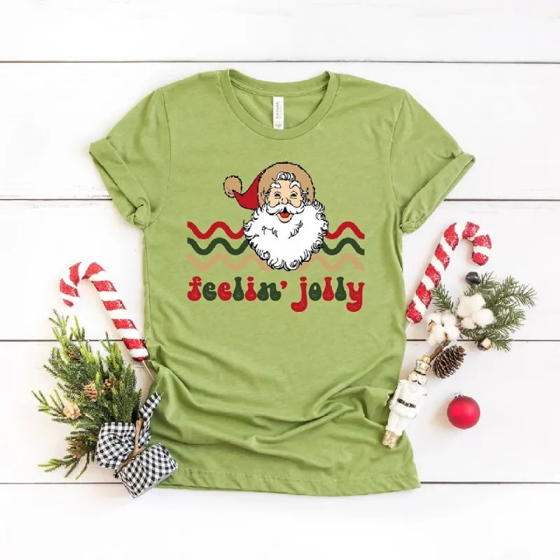 Feelin' Jolly Stripes Short Sleeve Crewnneck Tee sold by Zulily