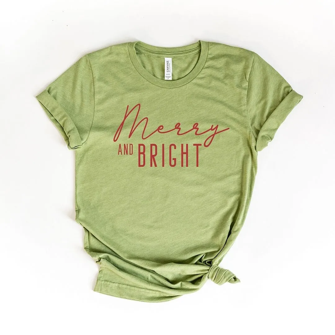 Merry And Bright Short Sleeve Crewnneck Tee sold by Zulily product image thumbnail 2