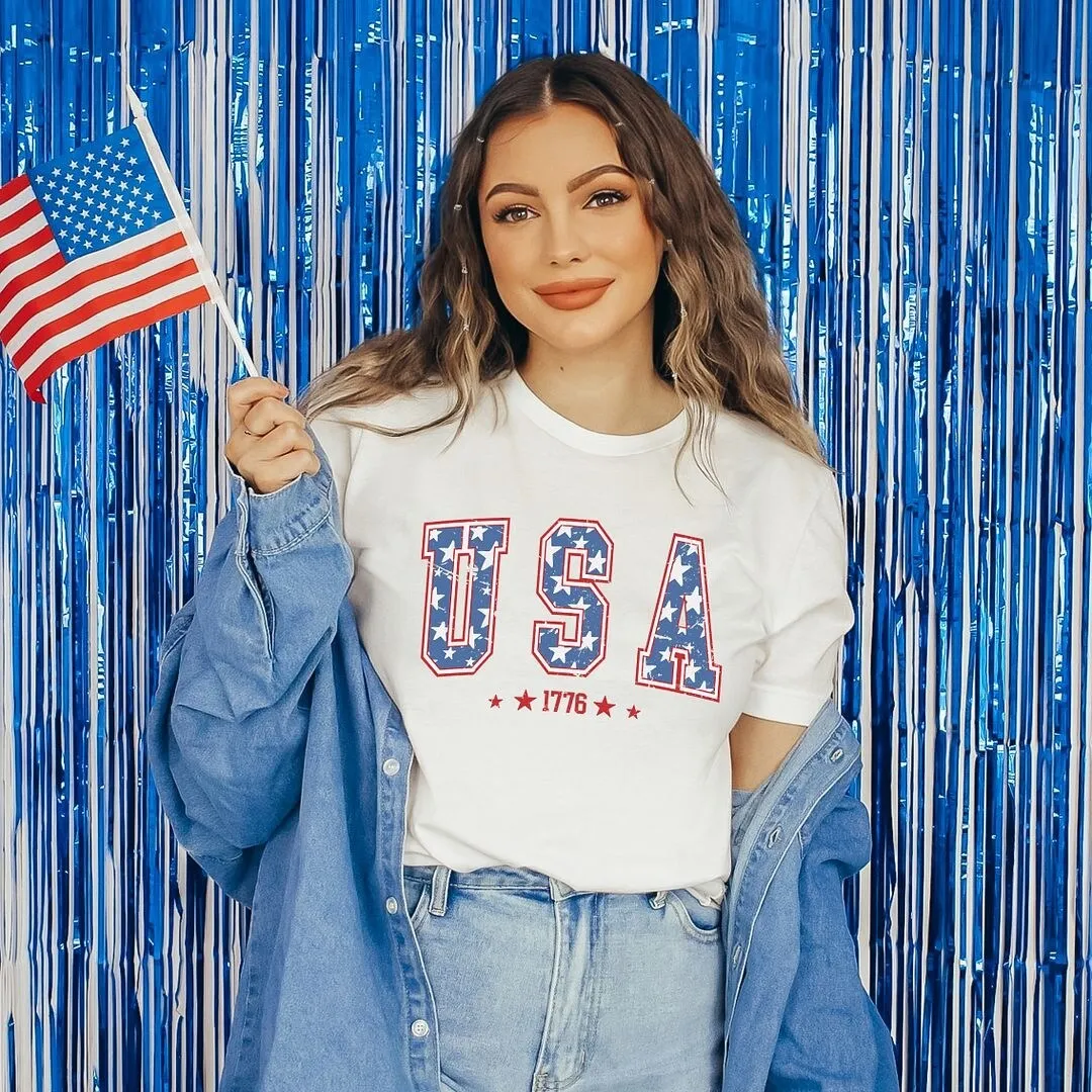 USA Varsity Stars Short Sleeve Crewnneck Tee sold by Zulily product image thumbnail 3