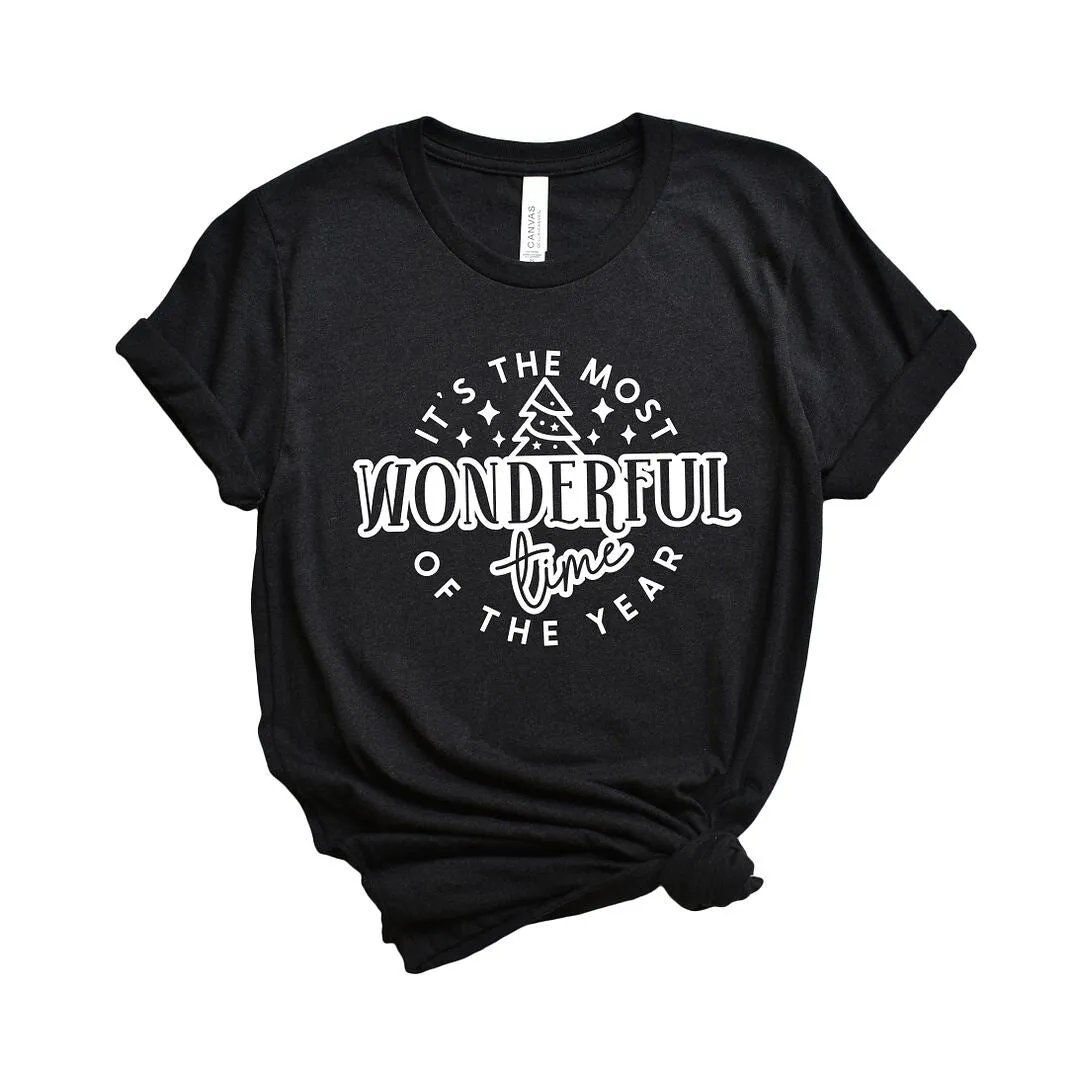 It's The Most Wonderful Time Tree Short Sleeve Crewnneck Tee sold by Zulily product image thumbnail 2