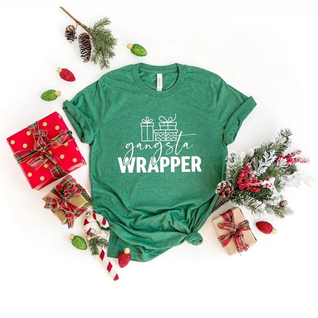 Gangsta Wrapper Presents Short Sleeve Crewnneck Tee sold by Zulily