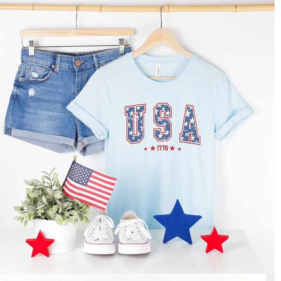 USA Varsity Stars Short Sleeve Crewnneck Tee sold by Zulily