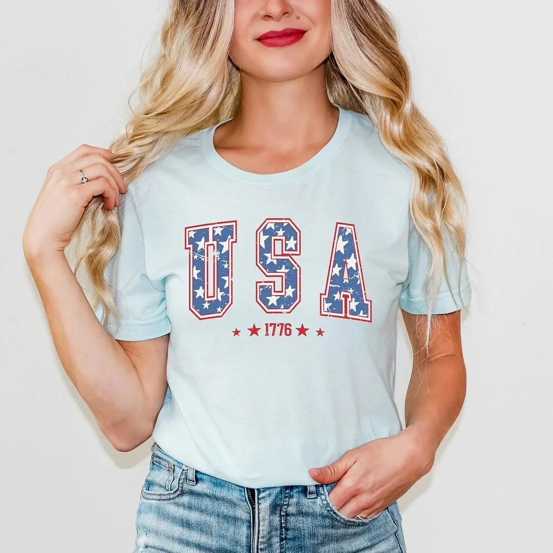USA Varsity Stars Short Sleeve Crewnneck Tee sold by Zulily product image thumbnail 3
