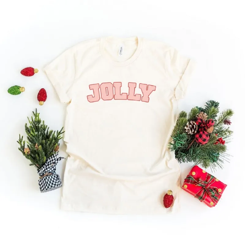 Jolly Varsity Short Sleeve Crewnneck Tee sold by Zulily