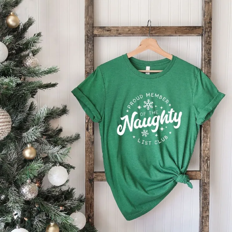 Proud Member Naughty Club Short Sleeve Crewnneck Tee sold by Zulily