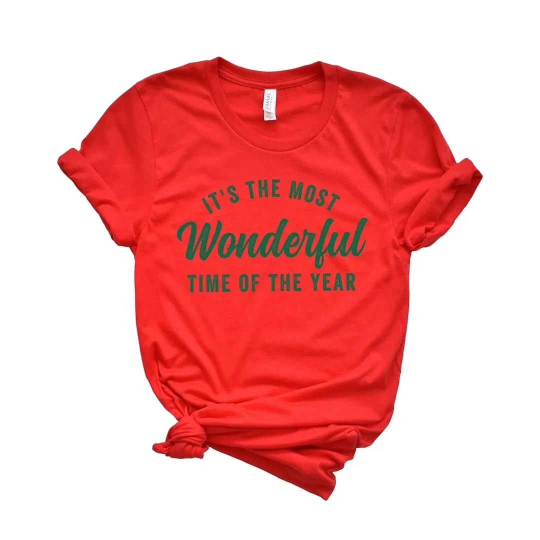 It's The Most Wonderful Time Of The Year Short Sleeve Crewnneck Tee sold by Zulily product image thumbnail 2