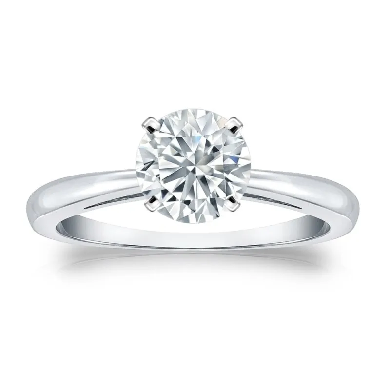 Auriya 1 1/2ctw Round Solitaire Diamond Engagement Ring 14K Gold GIA Certified sold by Zulily