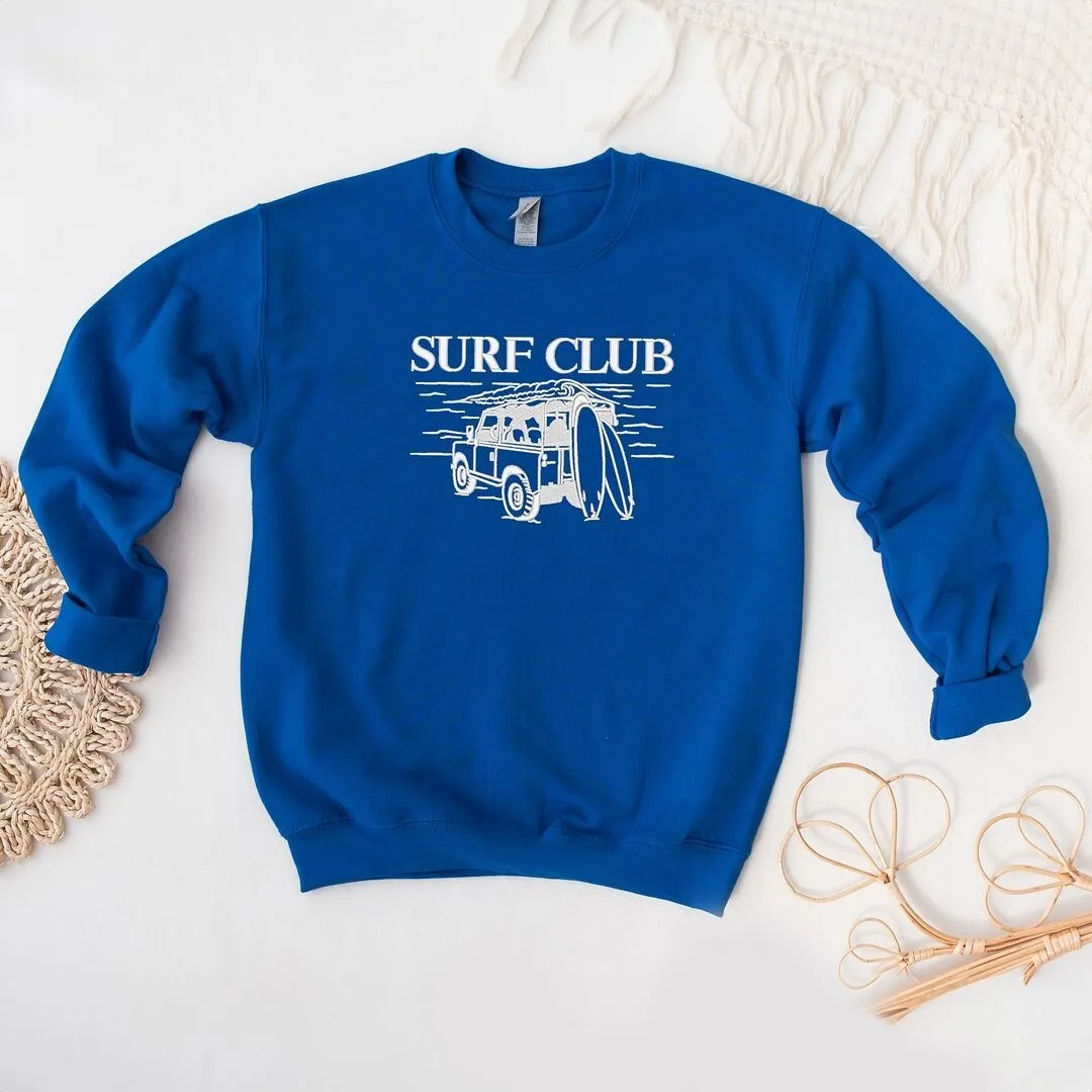 Embroidered Surf Club Jeep Graphic Sweatshirt sold by Zulily