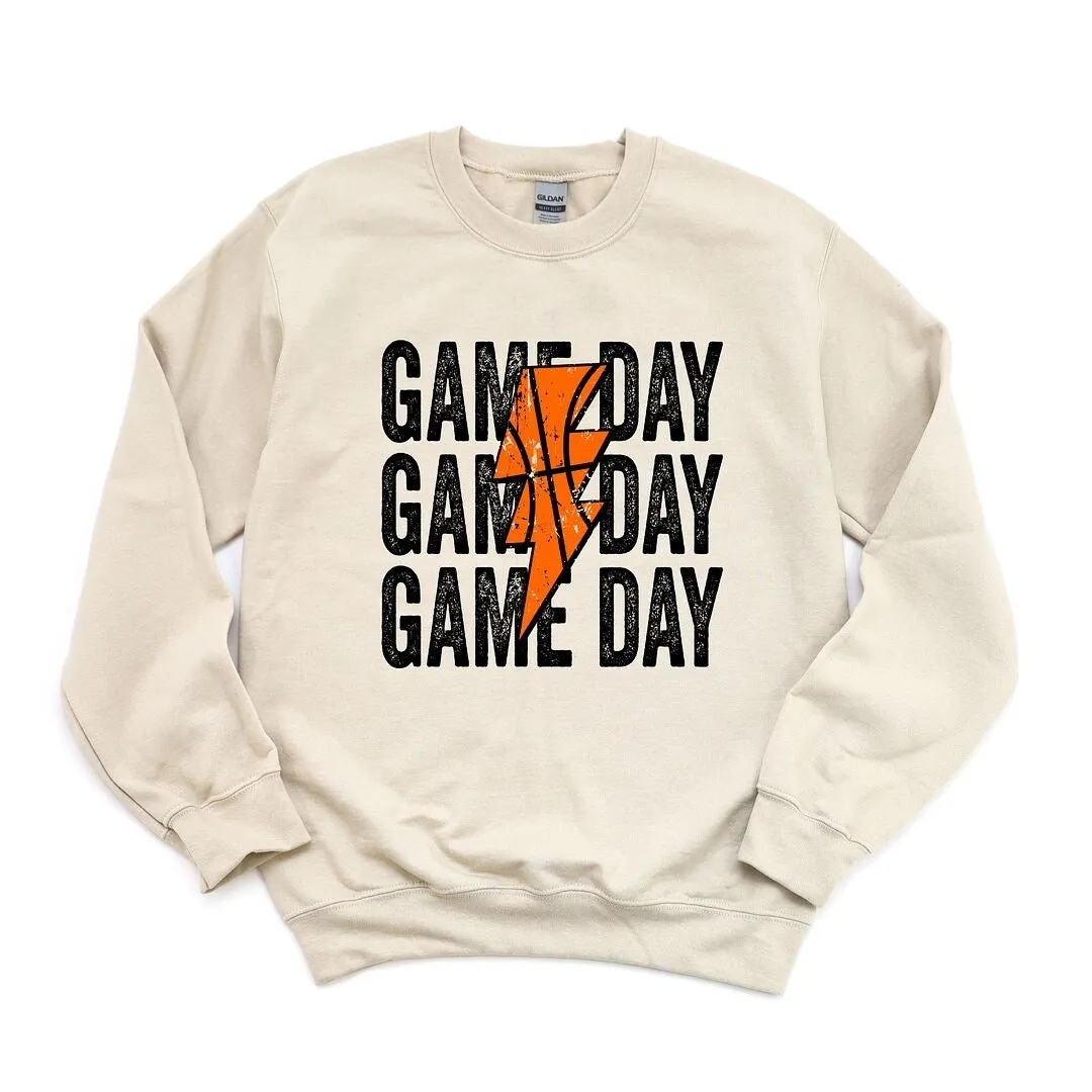 Game Day Stacked Lightning Bolt Graphic Sweatshirt sold by Zulily product image thumbnail 2
