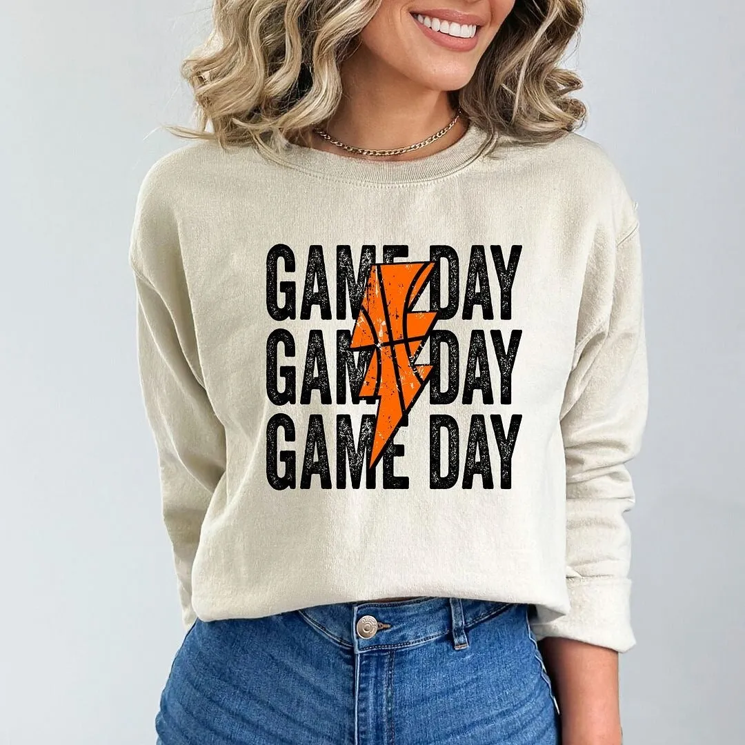 Game Day Stacked Lightning Bolt Graphic Sweatshirt sold by Zulily product image thumbnail 3