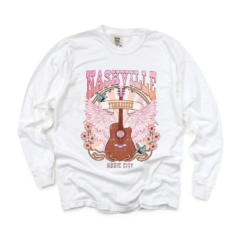 Nashville Wings Garment Dyed Long Sleeve sold by Zulily